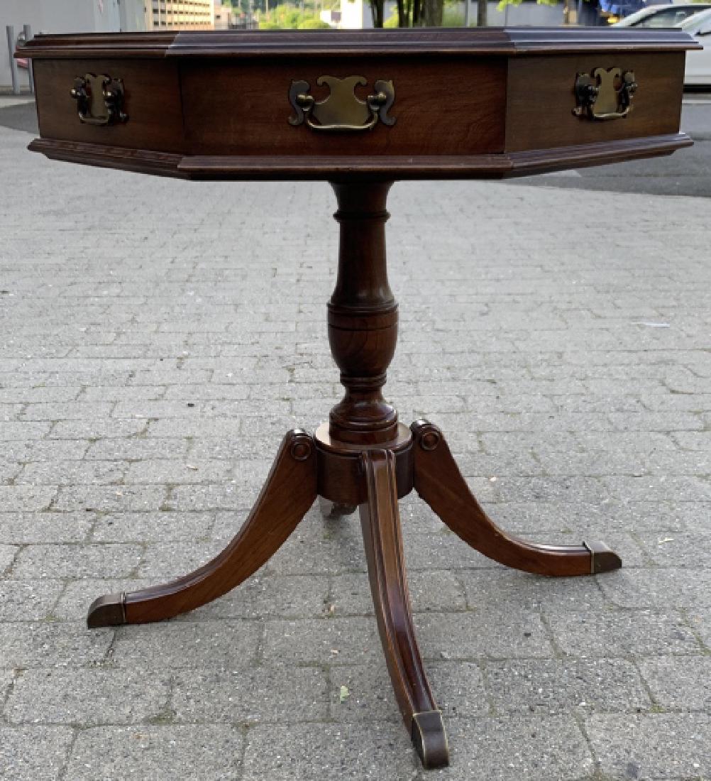 Regency Style Octagon Form Pedestal Table (1 of 4)