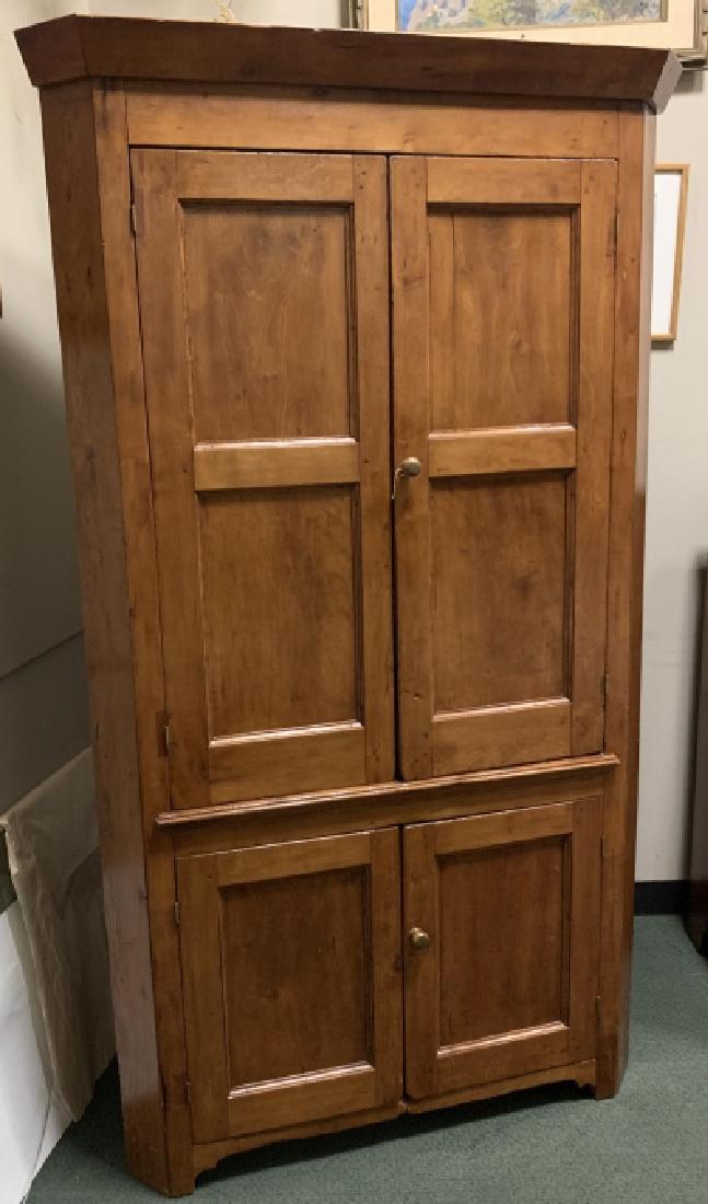 Country Style Rustic Cherry Cornet Cabinet (1 of 6)