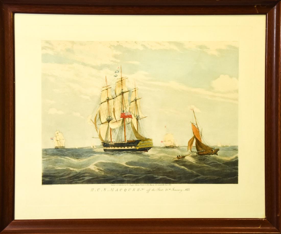 After W J Huggins Engraving of HCS MacQueen Ship (1 of 5)