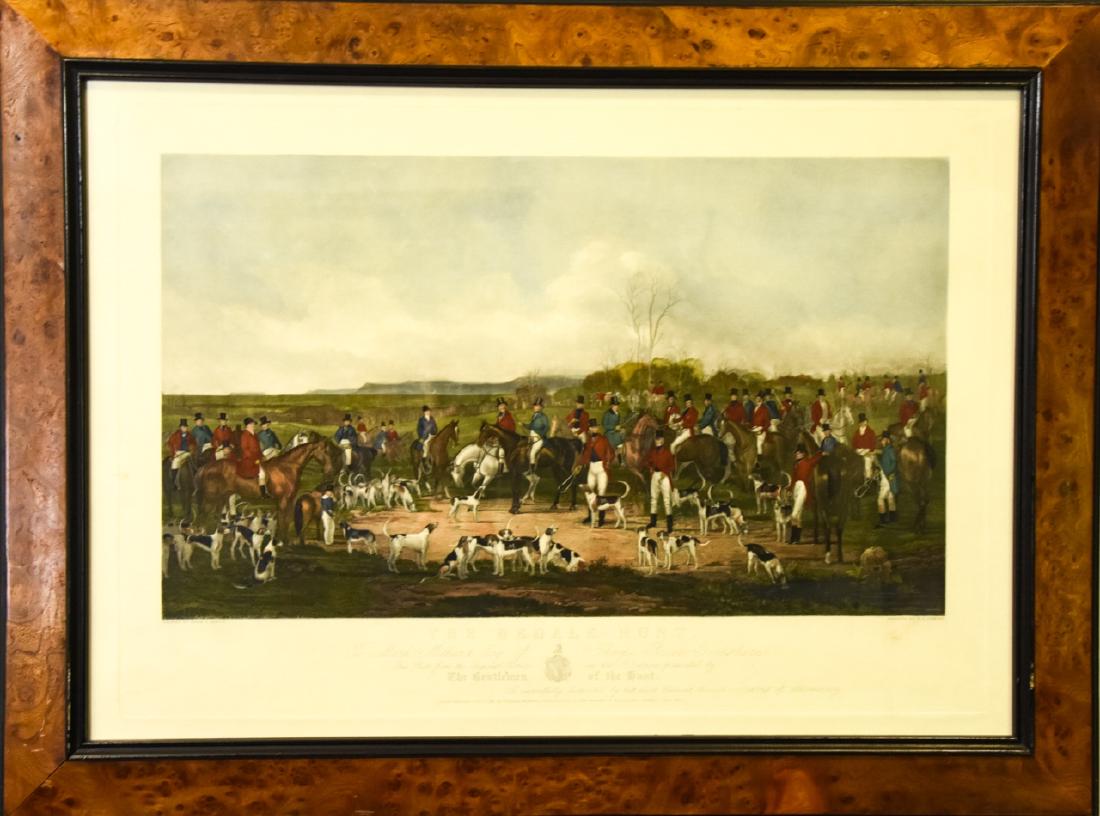 Hand Colored Engraving "The Bedale Hunt" (1 of 11)