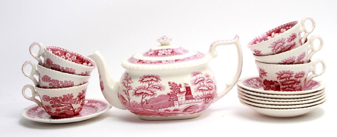 Spode England "Tower" Ironstone Tea Set for 6 (1 of 6)
