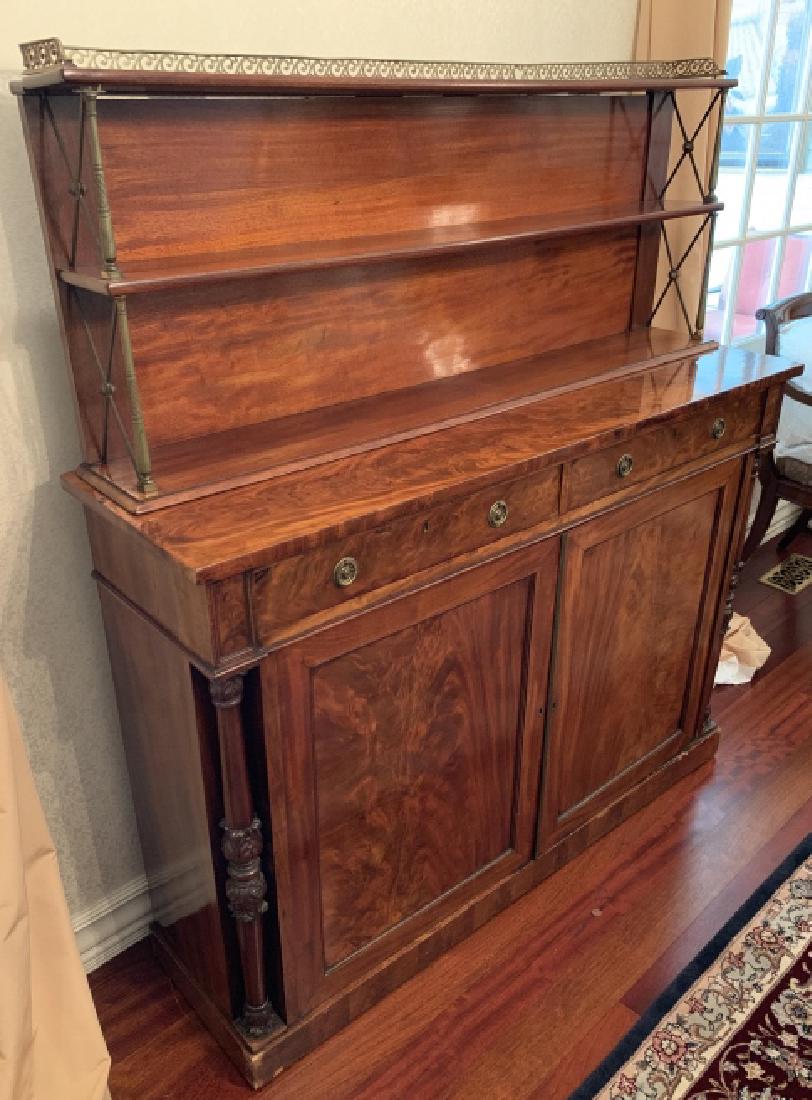Empire Style Burled Veneer Sideboard / Buffet (1 of 8)