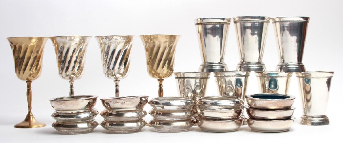 Lot of Silver Plate Coasters Beakers & Goblets (1 of 5)
