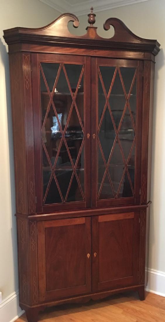 Antique Chippendale Style Corner Cabinet (1 of 6)