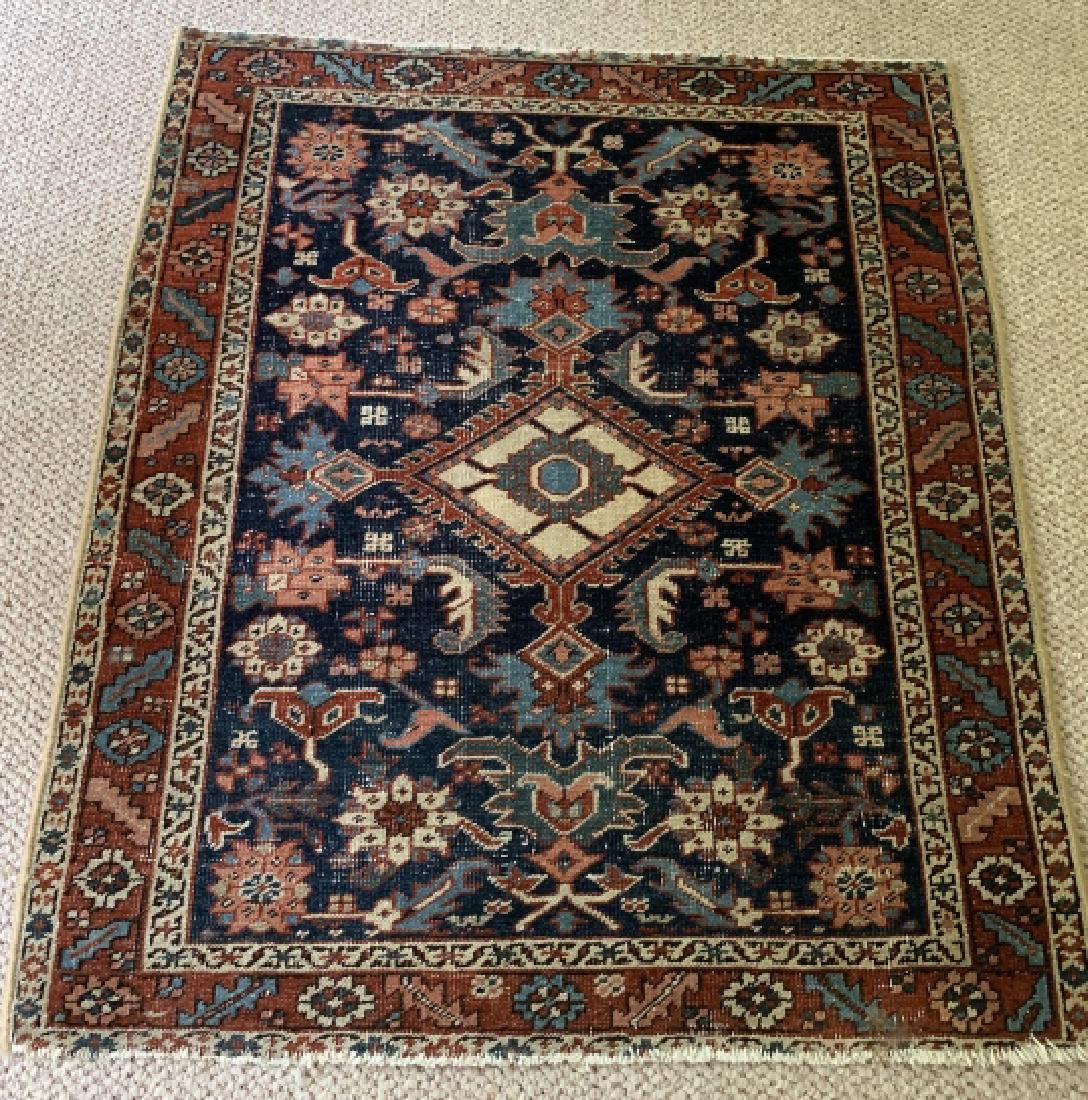 Oriental Medallion Motif Throw Rug / Carpet (1 of 6)