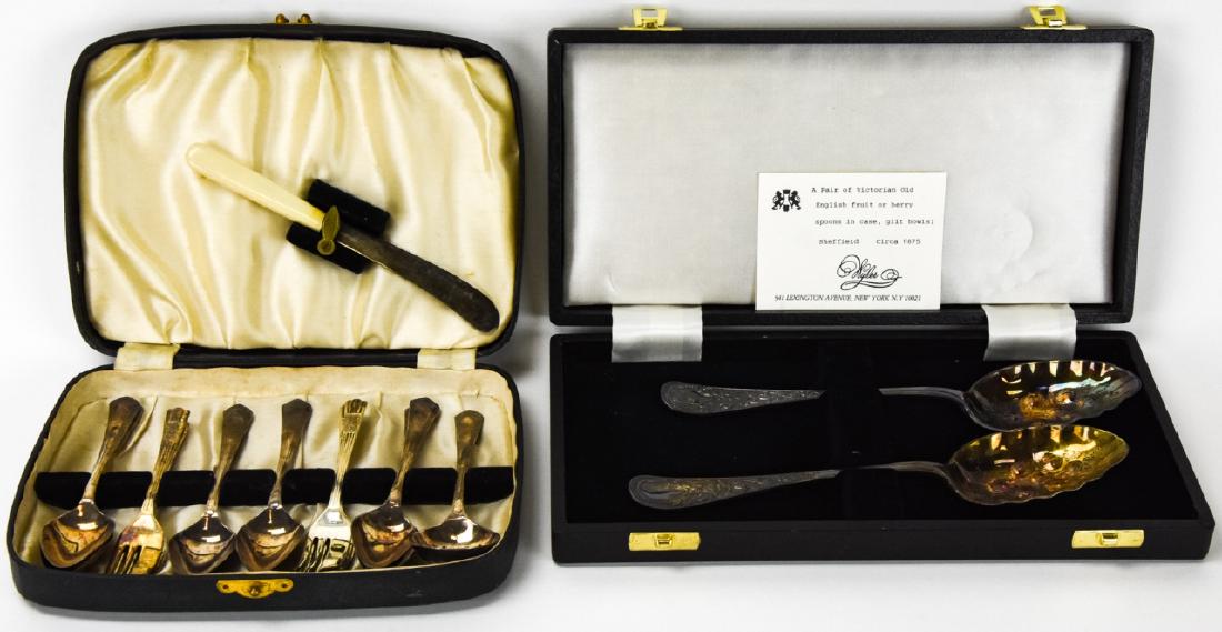 Two Silver Plate Boxed Sets - Flatware & Serving (1 of 10)