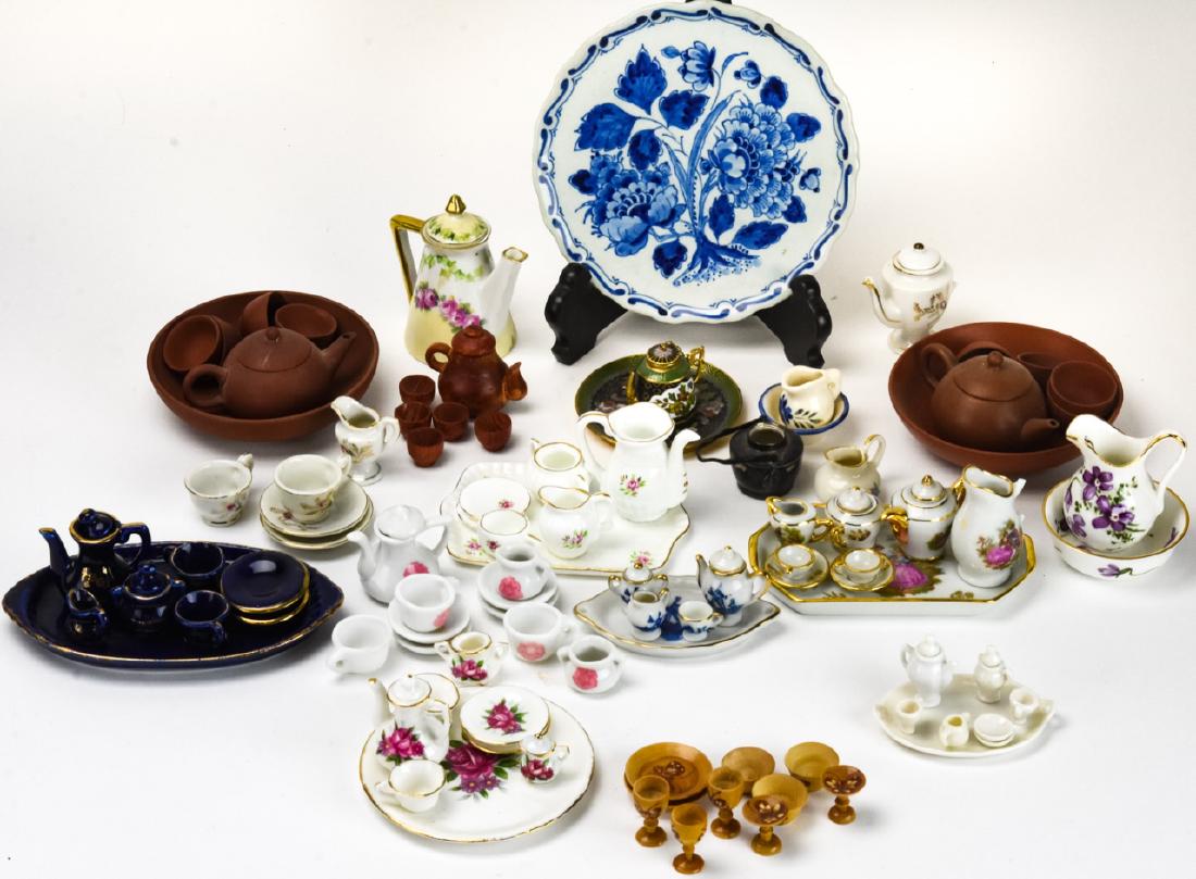 Collection Miniature Porcelain & Pottery Tea Sets (1 of 10)