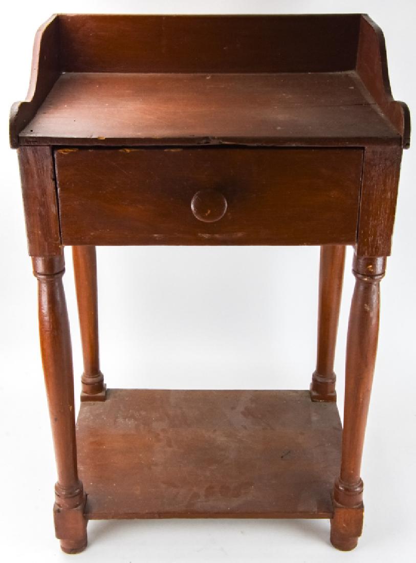 Wooden Hand Painted Wash Stand / End Table (1 of 7)