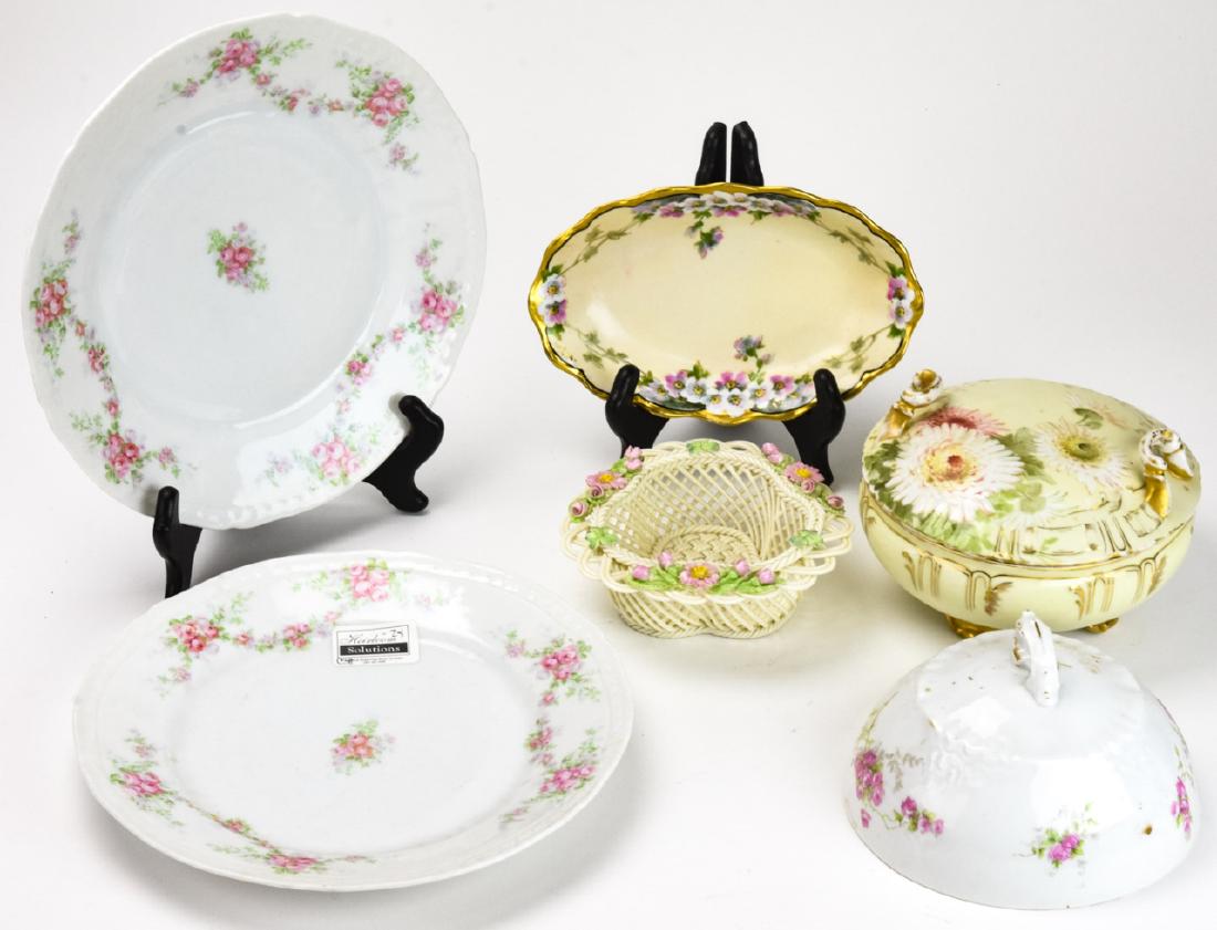Lot Porcelain Decorative Objects Including Limoges (1 of 7)