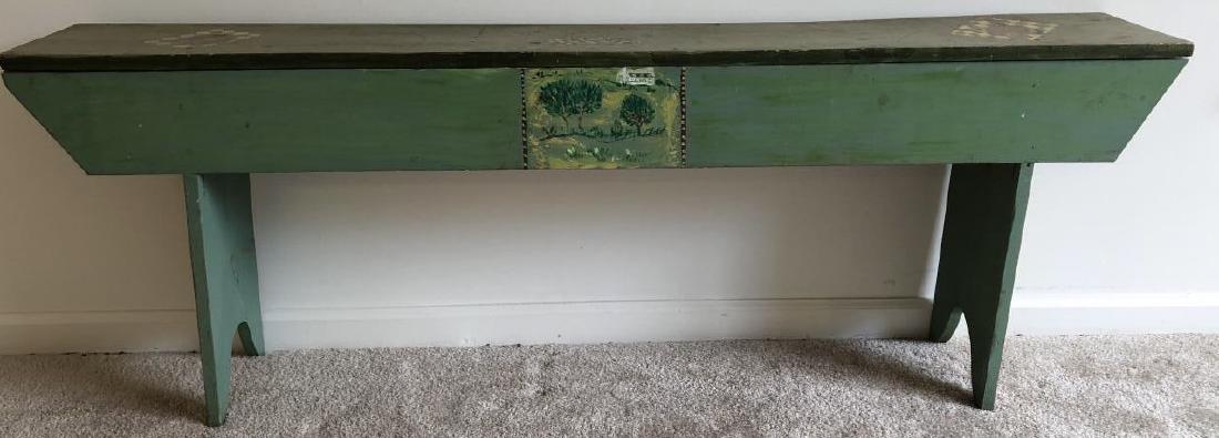 Hand Painted Custom 5 Foot Farm Bench (1 of 3)