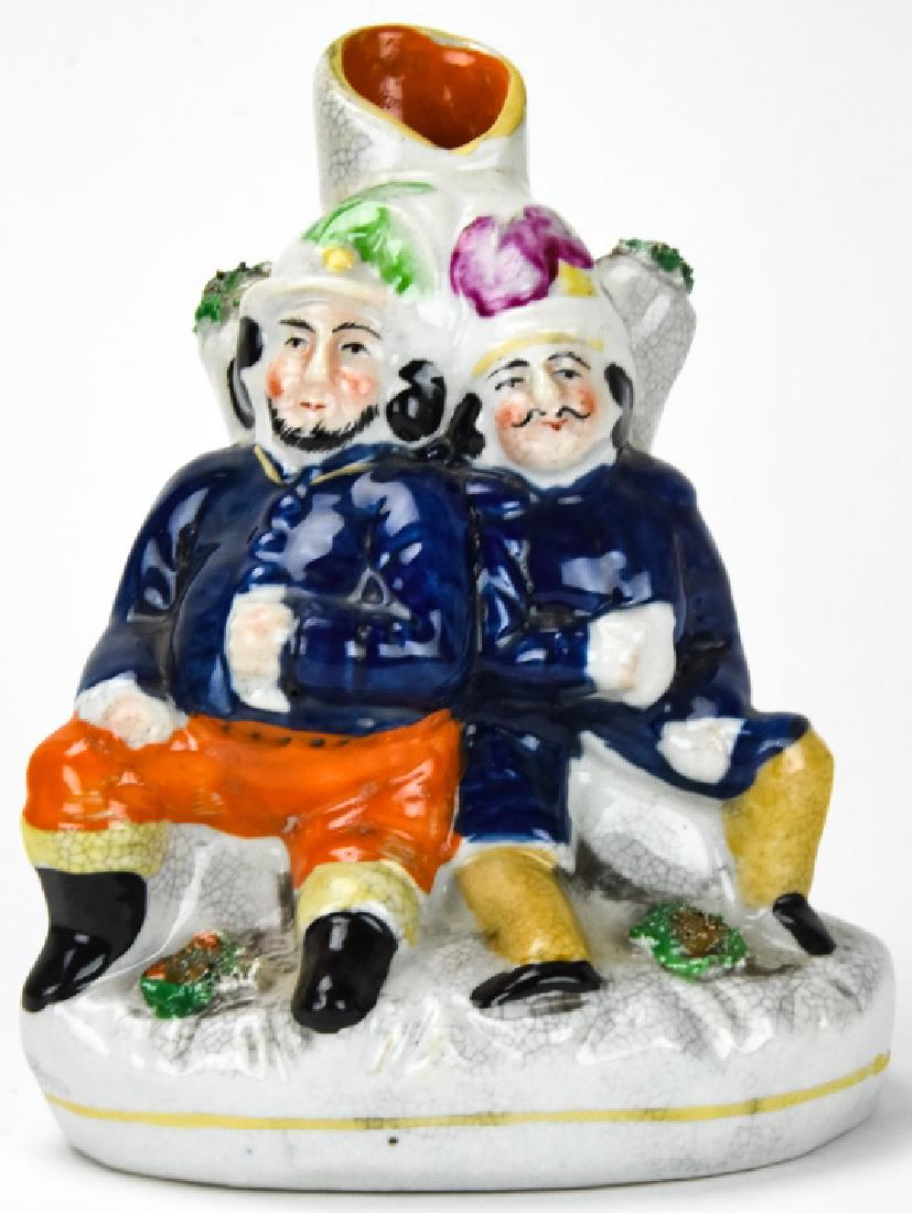 Staffordshire Porcelain Figural Bud Vase (1 of 9)