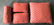 Group of Four Custom Made Coral Tone Throw Pillows