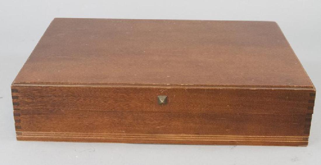 Art Deco Style Wooden Sterling Silver Flatware Box (1 of 2)