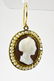 Pair Antique Early 19th C 14k Gold Cameo Earrings - 3
