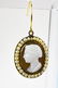Pair Antique Early 19th C 14k Gold Cameo Earrings - 4