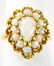 Estate 14kt Yellow Gold & Opal Cluster Ring