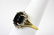 Vintage 14kt Yellow Gold Garnet & Diamond Ring - 3