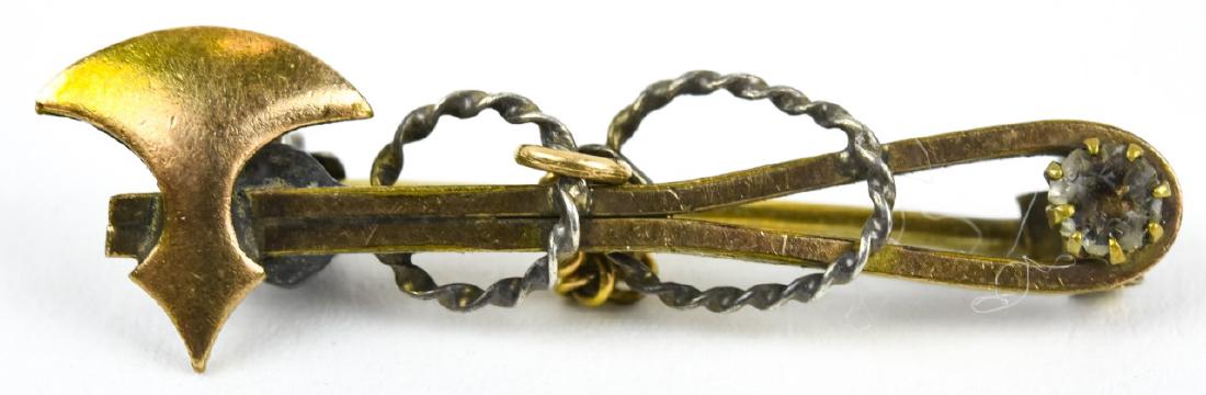 Antique 19th C Axe Form Brooch Pin (1 of 5)