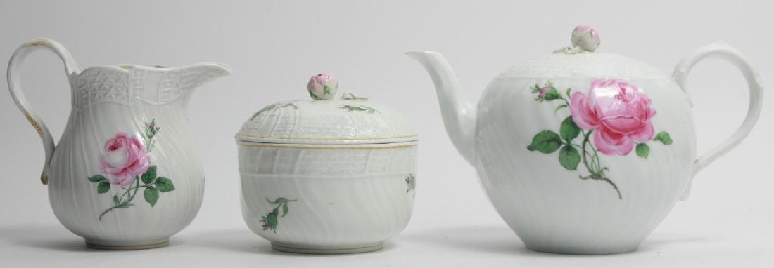 Meissen Rose Motif Porcelain Tea Set (1 of 6)