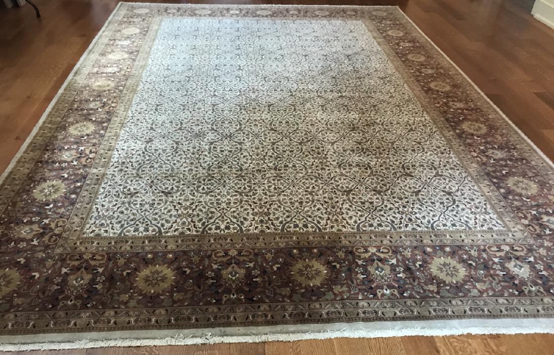 Quality Hand Knotted Silk & Wool Persian Carpet (1 of 5)
