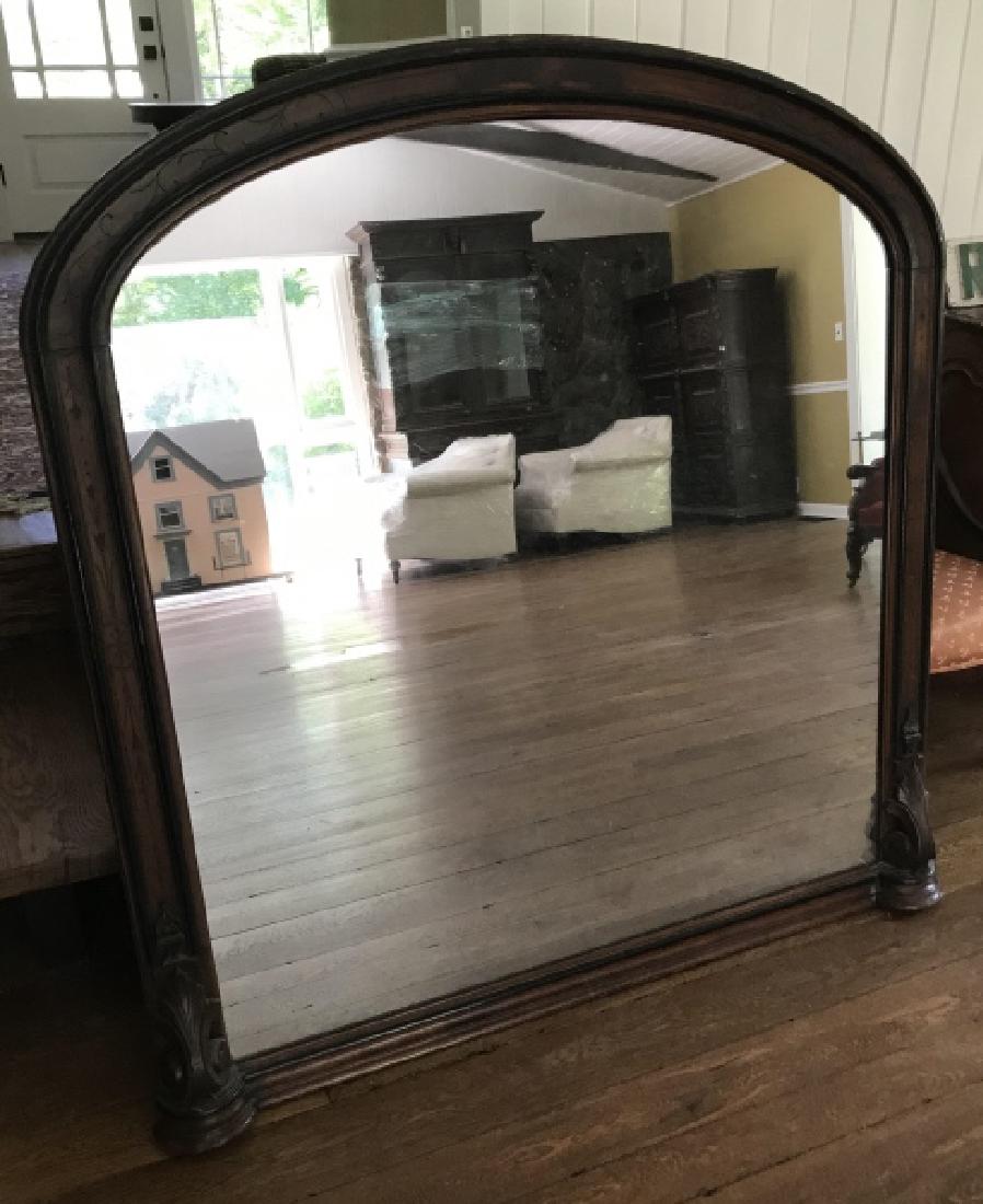 Grand Antique 19th C Louis Philippe Form Mirror (1 of 7)