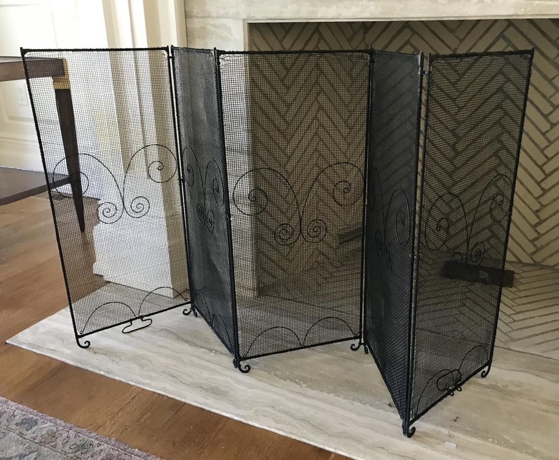 Contemporary Panel Design Fireplace Screen (1 of 2)