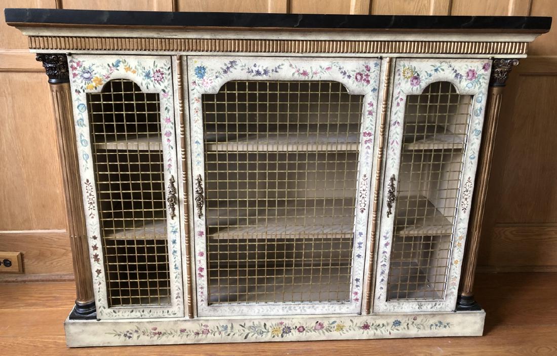 Chelsea House Metal Mesh Front Painted Console (1 of 7)