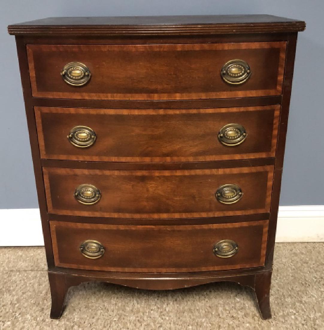 Hepplewhite 4 Drawer Bureau / Console (1 of 6)