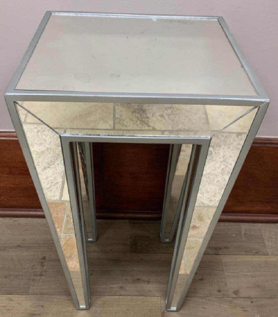 Contemporary Mirrored Side / End Table (1 of 5)