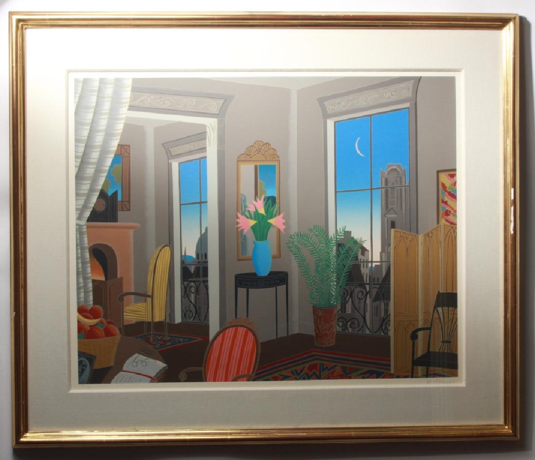 Thomas McKnight Vintage Framed HC Large Serigraph (1 of 6)