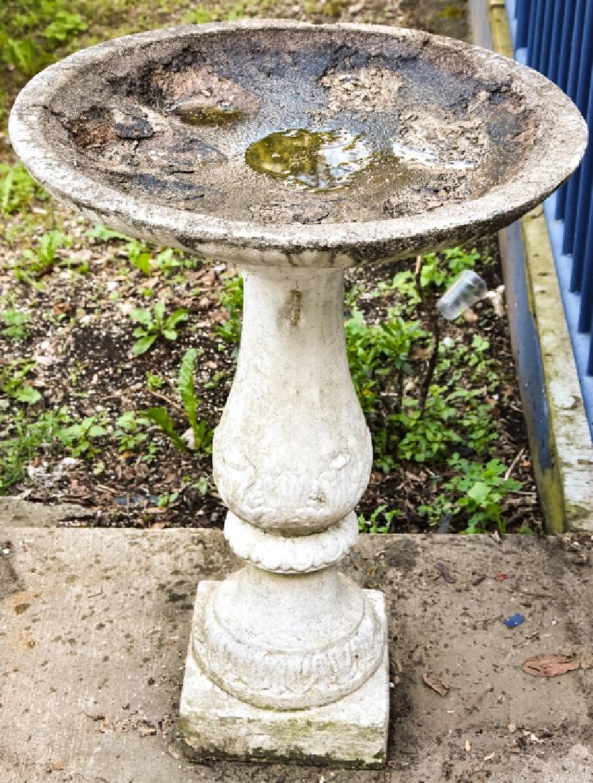 Neoclassical Style Composite Bird Bath (1 of 6)