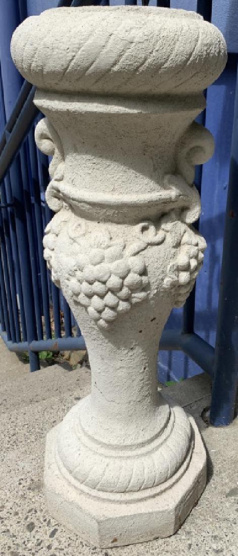 Neoclassical Style Composite Standing Planter (1 of 4)