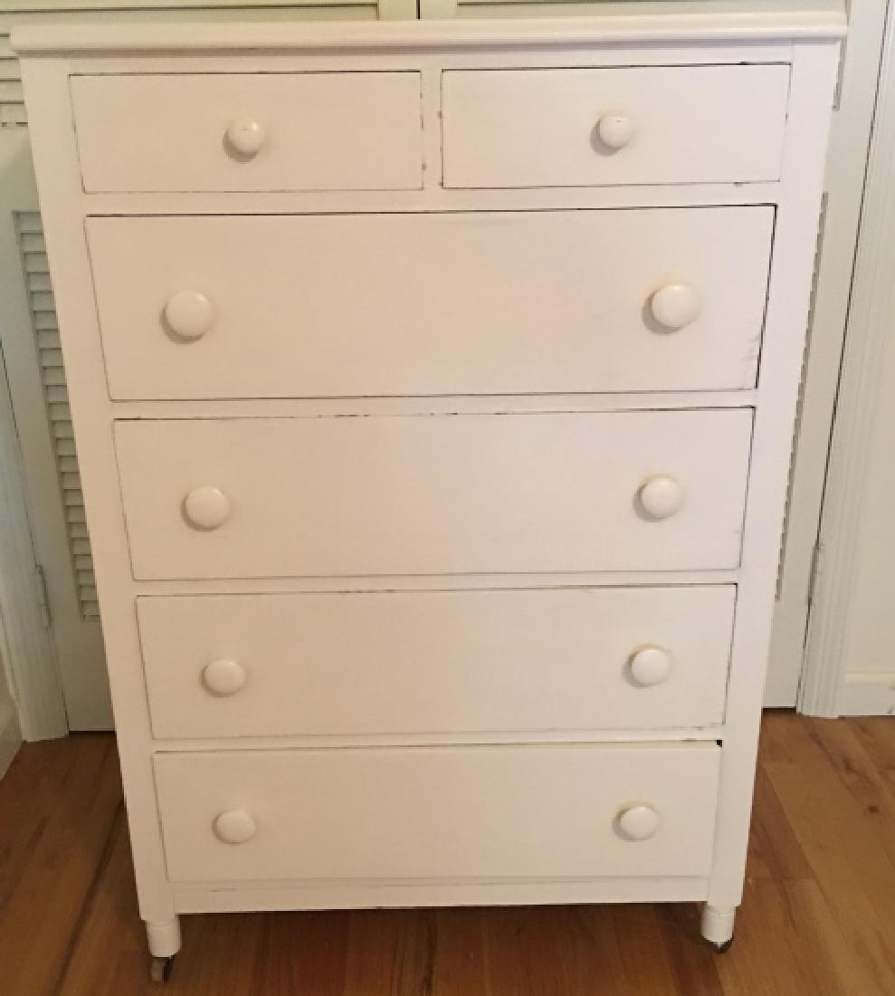 Contemporary White Dresser Bureau W 6 Drawers Jun 22 2019