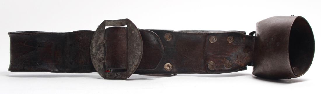 Antique Devouassoud Chamonix Cow Bell & Collar (1 of 6)