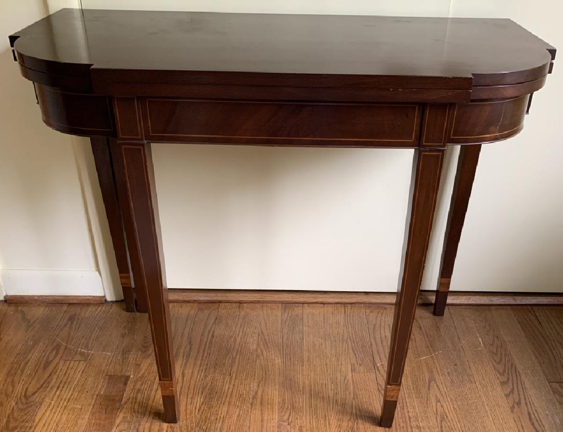 Federal Style Flip Top Gate Leg Console Table (1 of 10)