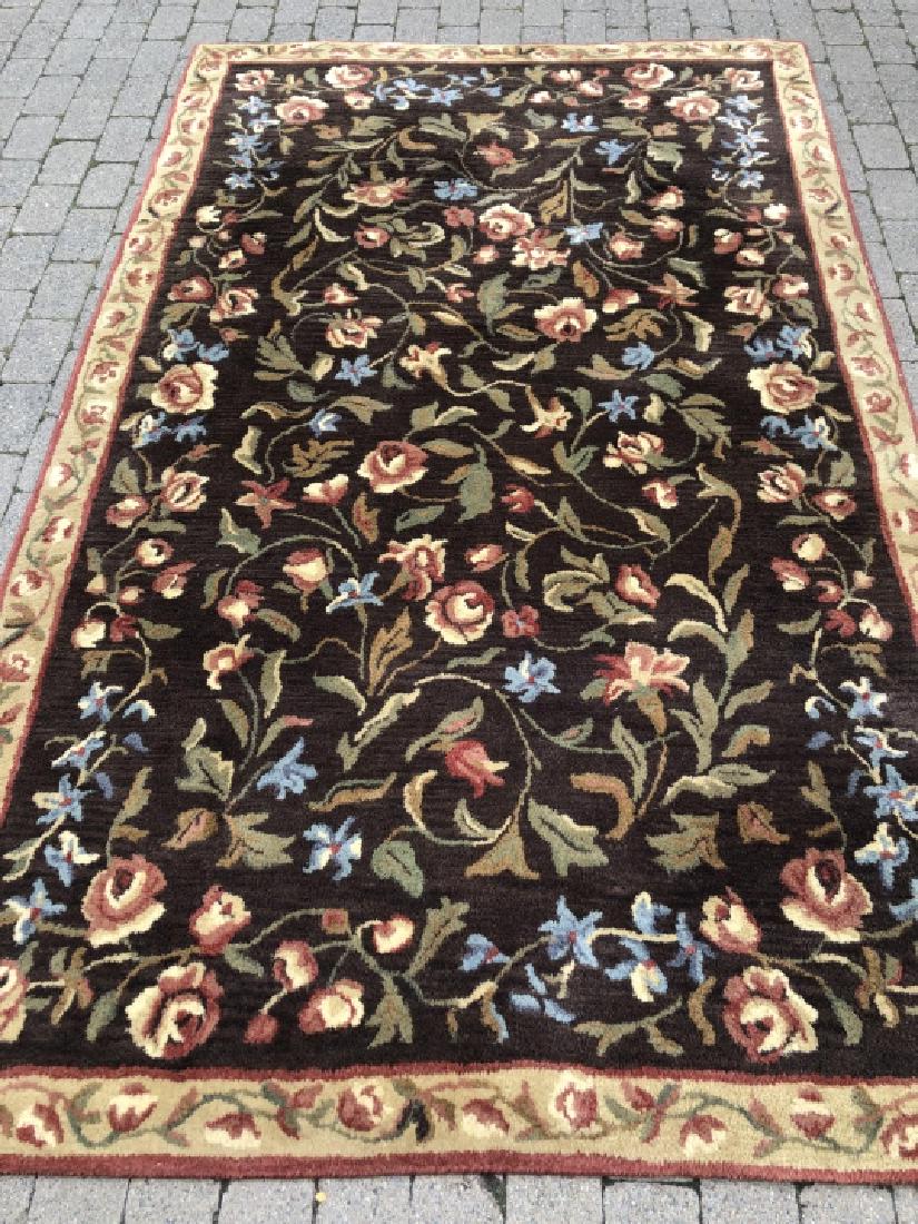 Contemporary Pottery Barn Floral Motif Rug Carpet Jun 22 2019