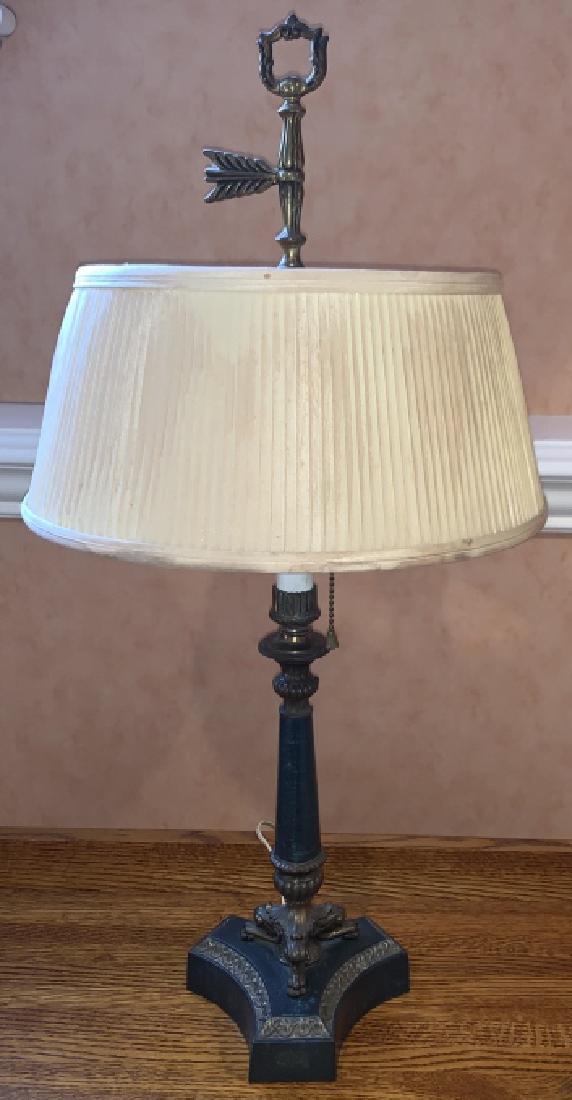 French Candlestick Table Lamp W Brass Details (1 of 4)