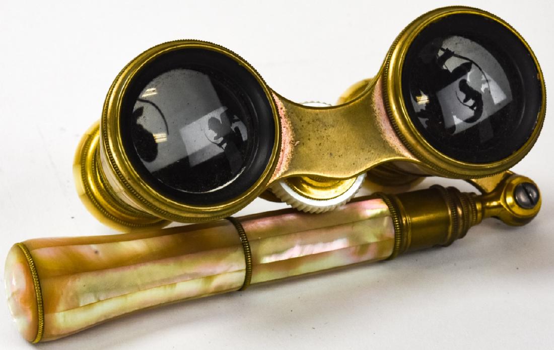 Antique Lemaire Fabt Opera Glasses w Pearl Handle (1 of 8)