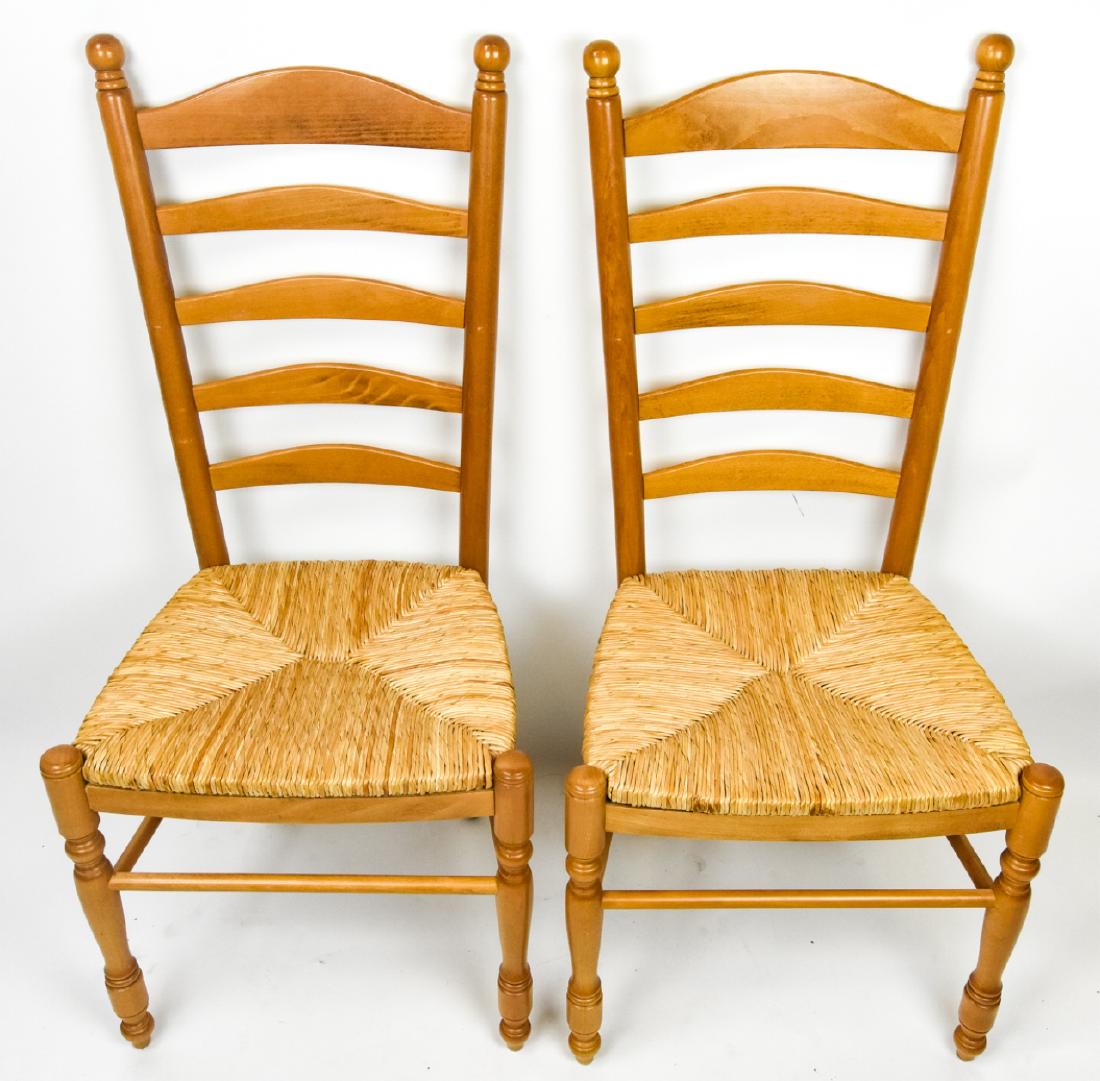 2 Pottery Barn Ladder Back Side Dining Chairs Jun 22 2019