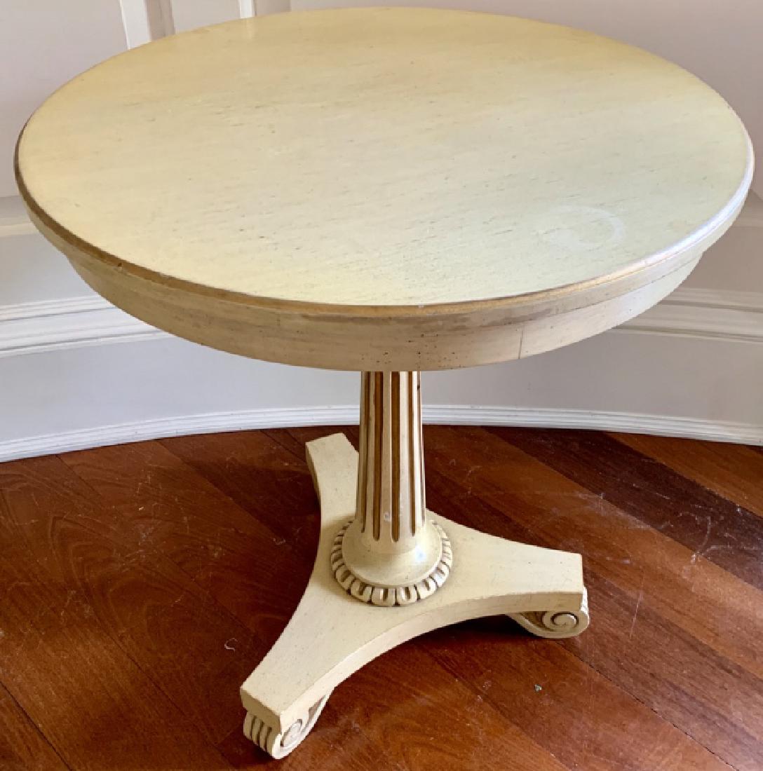 Neoclassical Style Painted Pedestal Table (1 of 5)