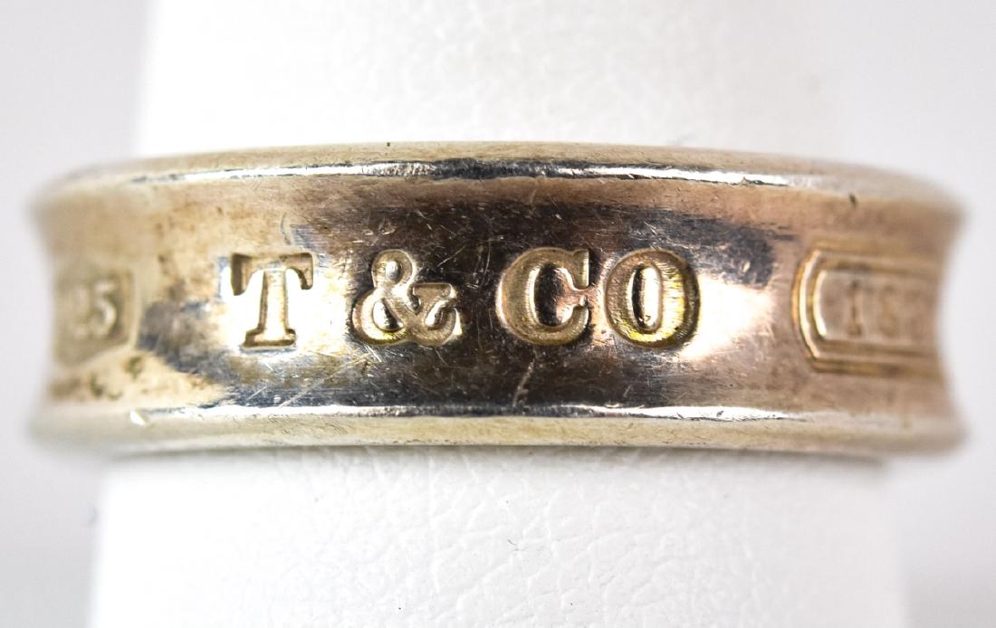 Tiffany & Co Sterling Silver 1837 Ring w Orig Bag (1 of 6)