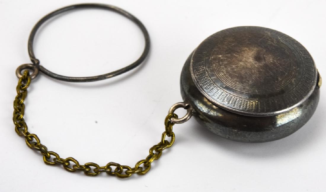 Antique Sterling Silver Locket / Pill Box Pendant (1 of 5)