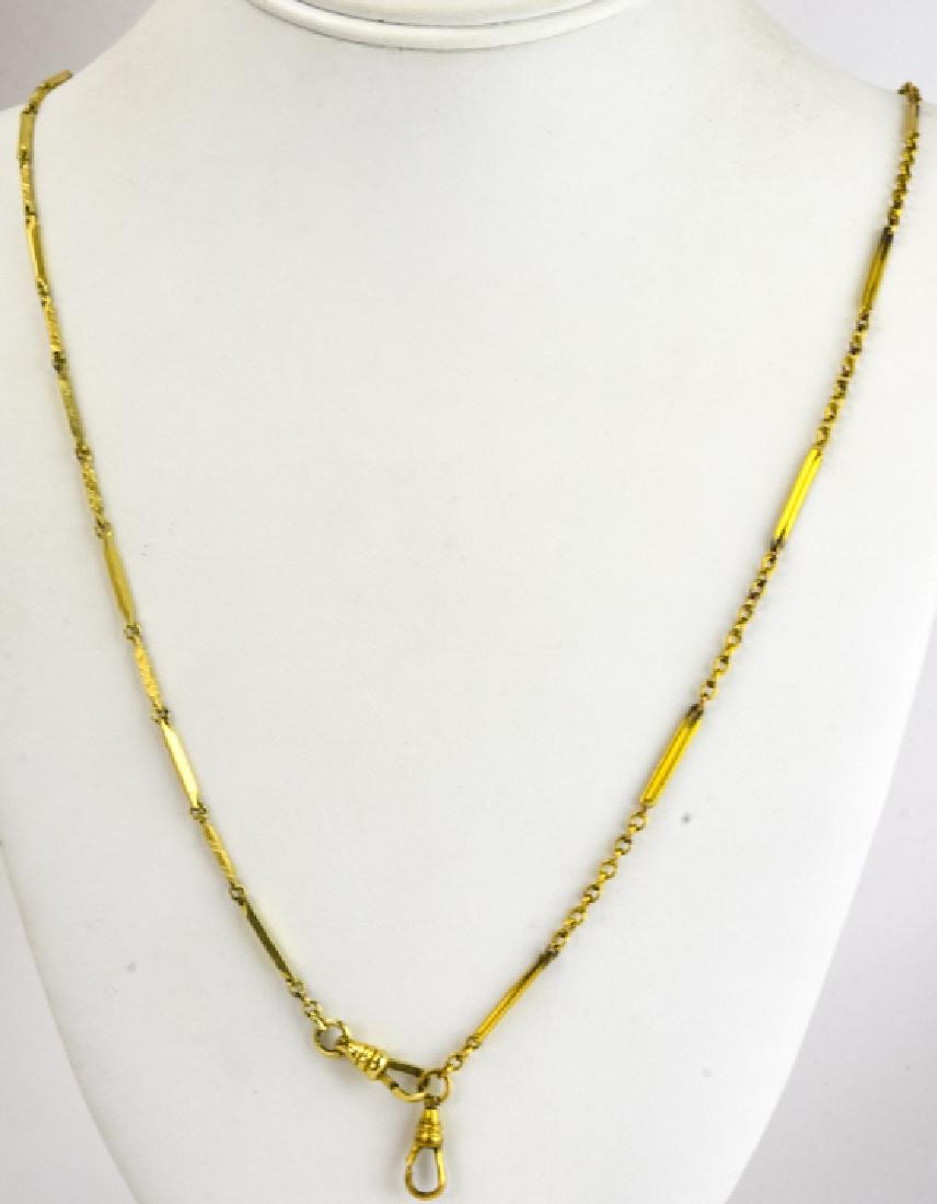 Necklace Made of Two Antique 19th C Watch Chains (1 of 6)