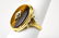 Estate 14kt Yellow Gold Diamond Tiger's Eye Ring - 6