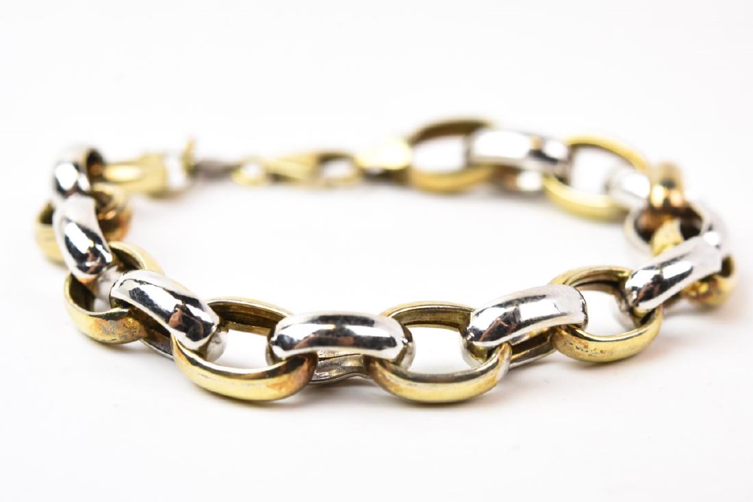 14kt Yellow Gold & Sterling Silver Bracelet (1 of 6)