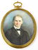 Antique Early 20th C Portrait Miniature of a Man