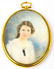 Antique Early 20th C Portrait Miniature - Signed