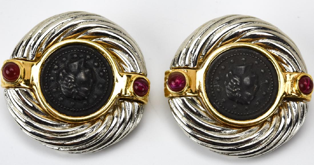 Vintage Costume Jewelry Faux Coin Clip Earrings Jun 23 2019 Greenwich Auction In Ct