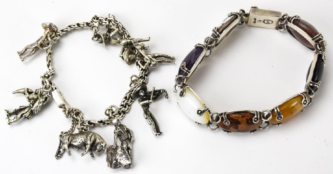 Two Vintage Mexico Sterling Silver Bracelets (1 of 9)