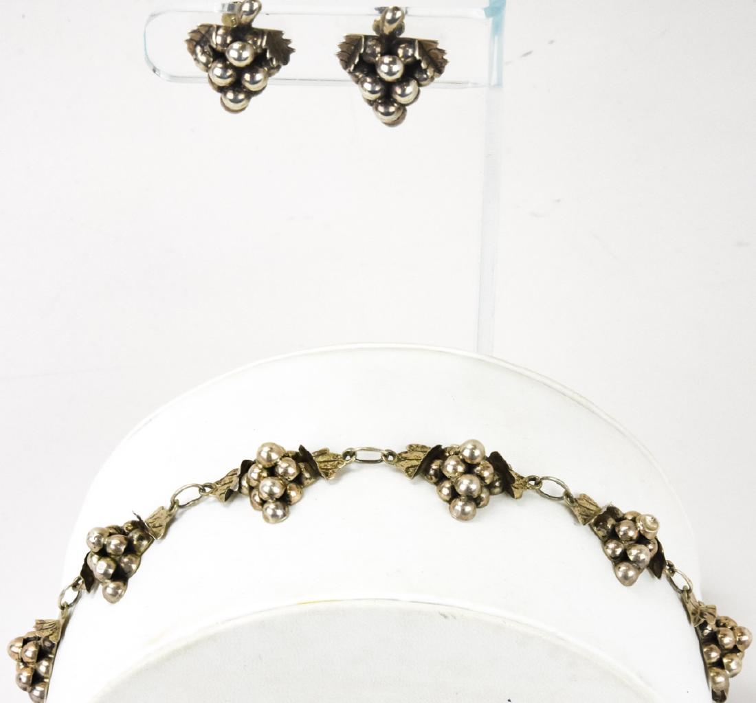 Vintage Sterling Silver Grape Cluster Motif Suite (1 of 10)